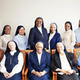 Sister Gertrude Ihenacho (standing, center right), congregation minister at the Motherhouse of the Franciscan Handmaids of the Most Pure Heart of Mary, with the sisters of her order.
Gertrude Ihenacho via Facebook screenshot